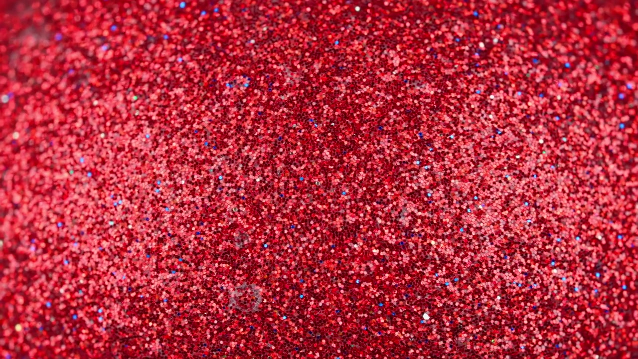 Vibrant Red Glitter Shimmering Abstract Background
