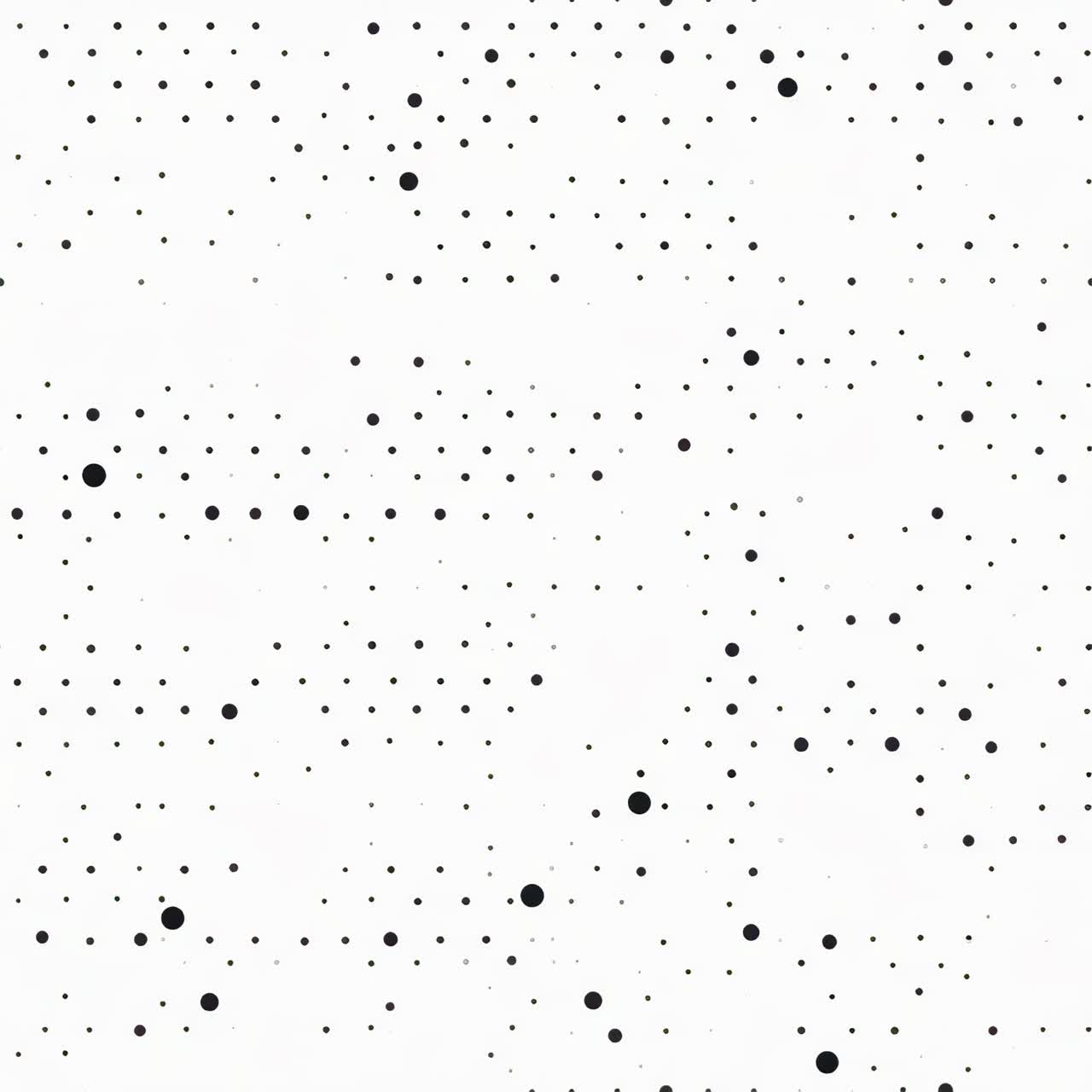 Abstract video concept with a top-down camera angle, showcasing a minimalist black dot pattern