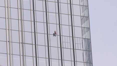 window cleaners on a skyscraper