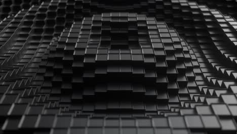 abstract 3d black cubes pattern