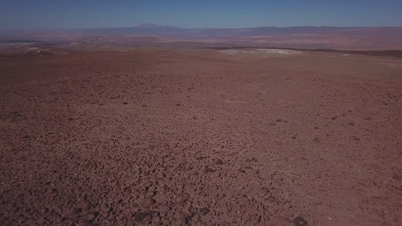 Vista do Deserto do Atacama, Chile. Imagem de drone.
