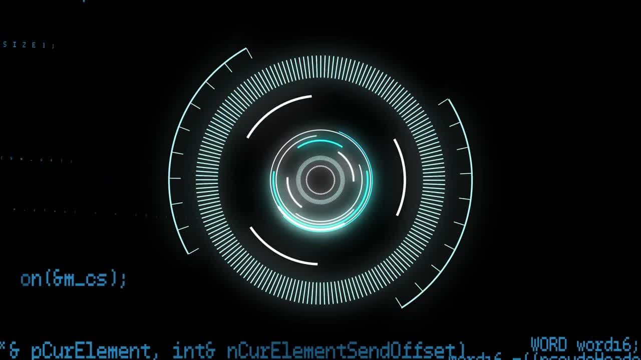 Animation of scope scanning and data processing
