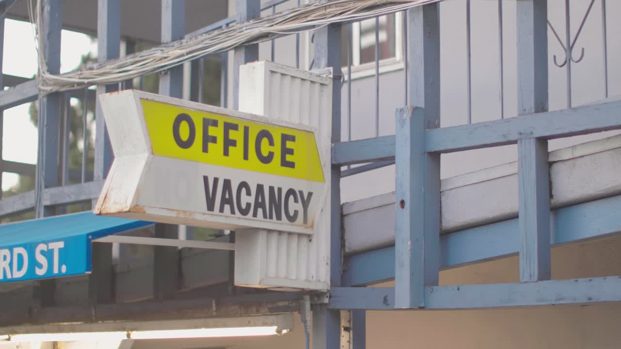 Old Motel Office and Vacancy Sign