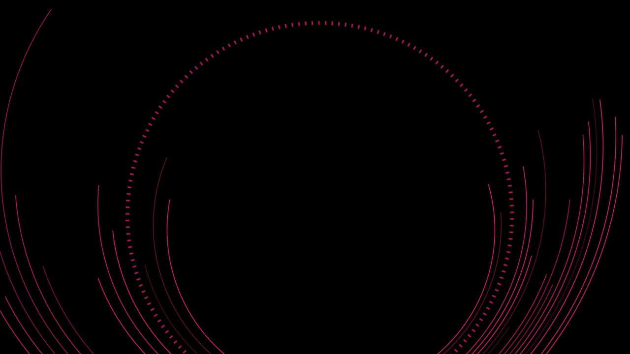 검은 보라색 미니멀 둥근 선 추상적인 미래 기술 모션 배경