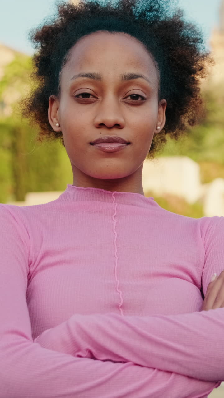 Confident Young Woman in the Park