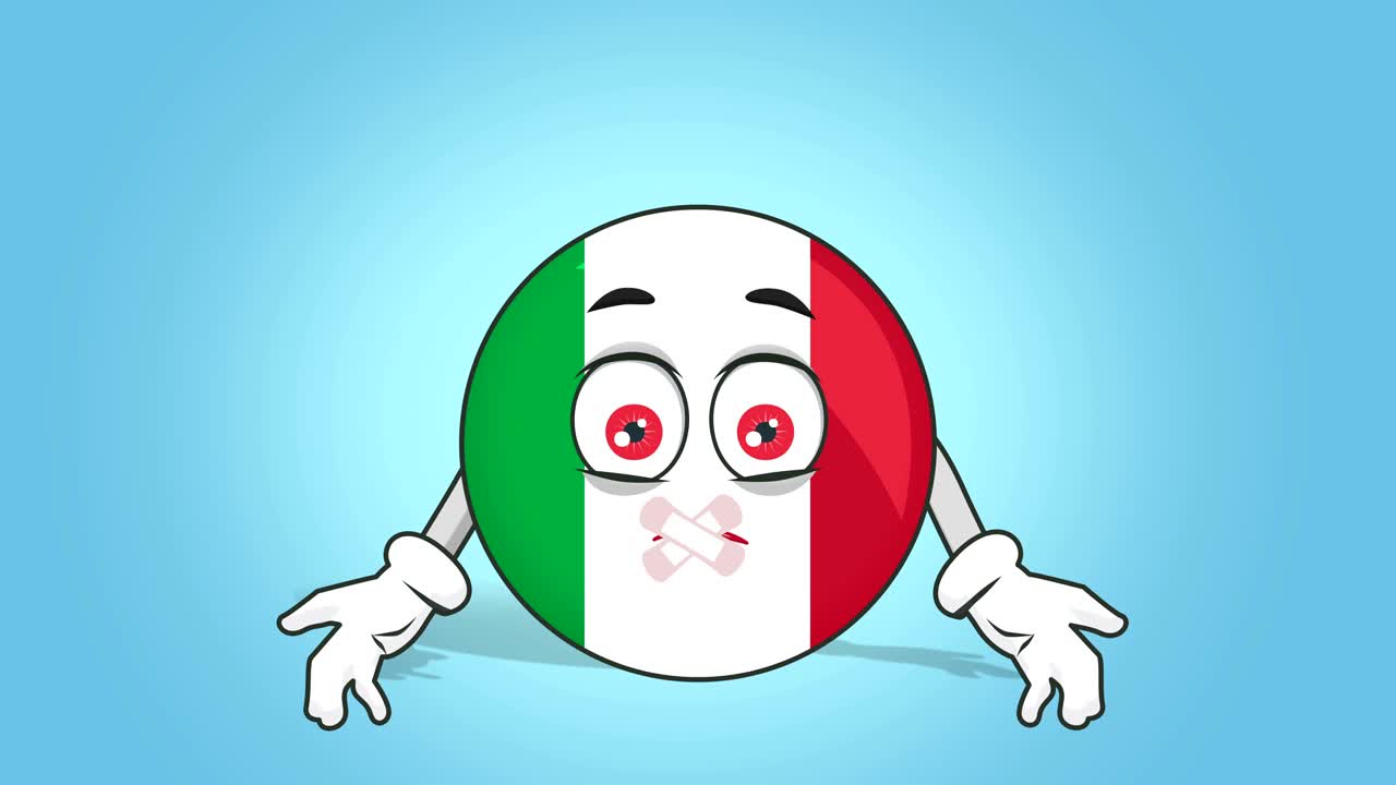 만화 아이콘: 이탈리아 발, 얼굴 애니메이션, 알파 매트