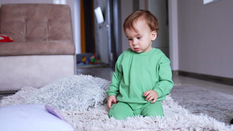 baby looking at phone