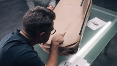 car model clay sculpting process
