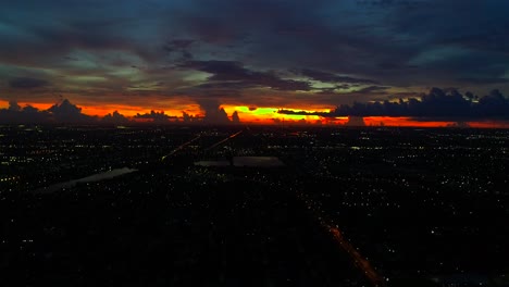 sunset - miami, fl - highway 95 - ives dairy