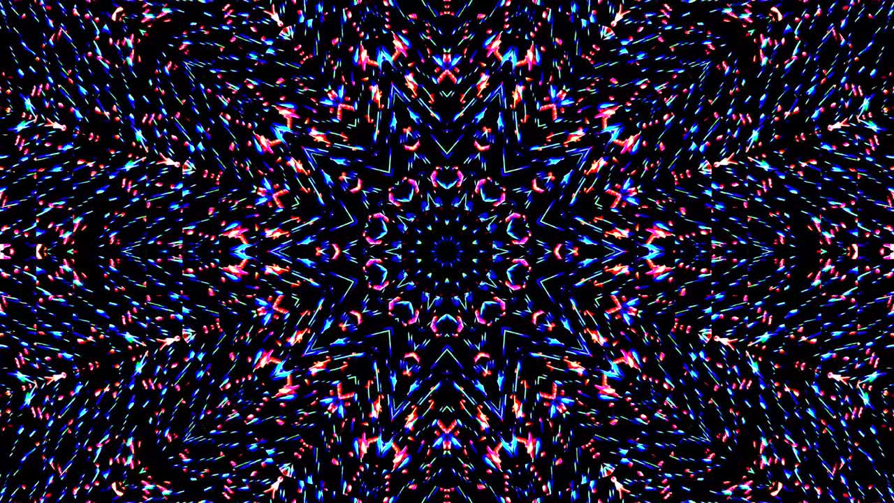Luz abstrata brilhante que abrange todas as cores, caleidoscópio.