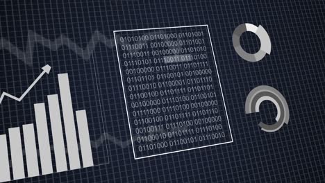 Animation-of-graphs,-statistics,-binary-coding-and-financial-data-processing