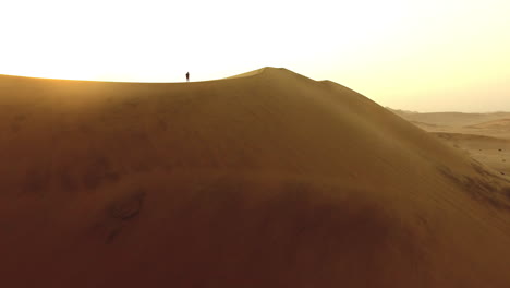 taking in the desert sunrise