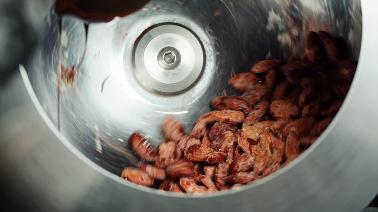 Chocolate-Coated Almonds Production