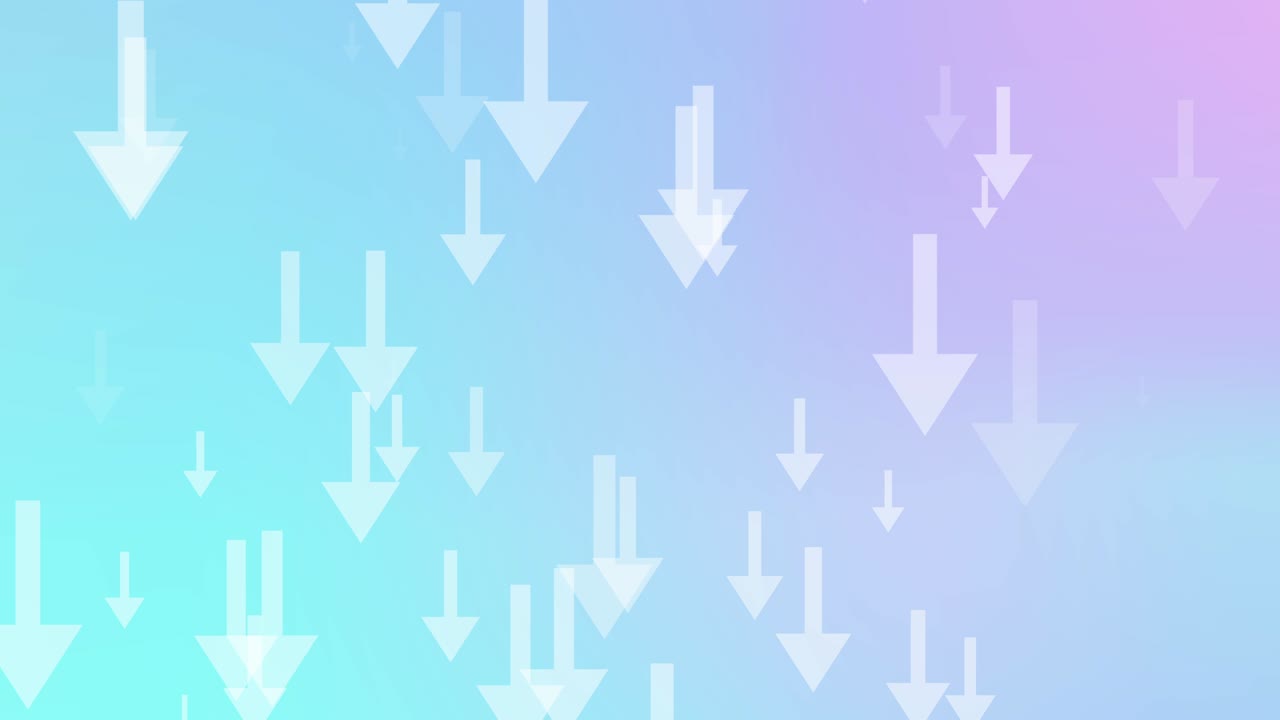 4k 추상 화살표 아래로 가고, 루프 가능한 애니메이션, 그라디언트 배경