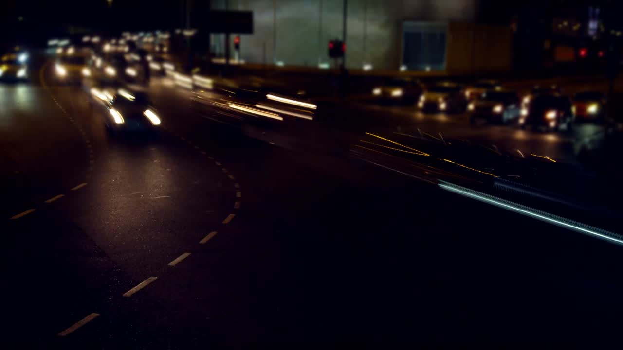 거리에서 움직이는 자동차의 시간 경과