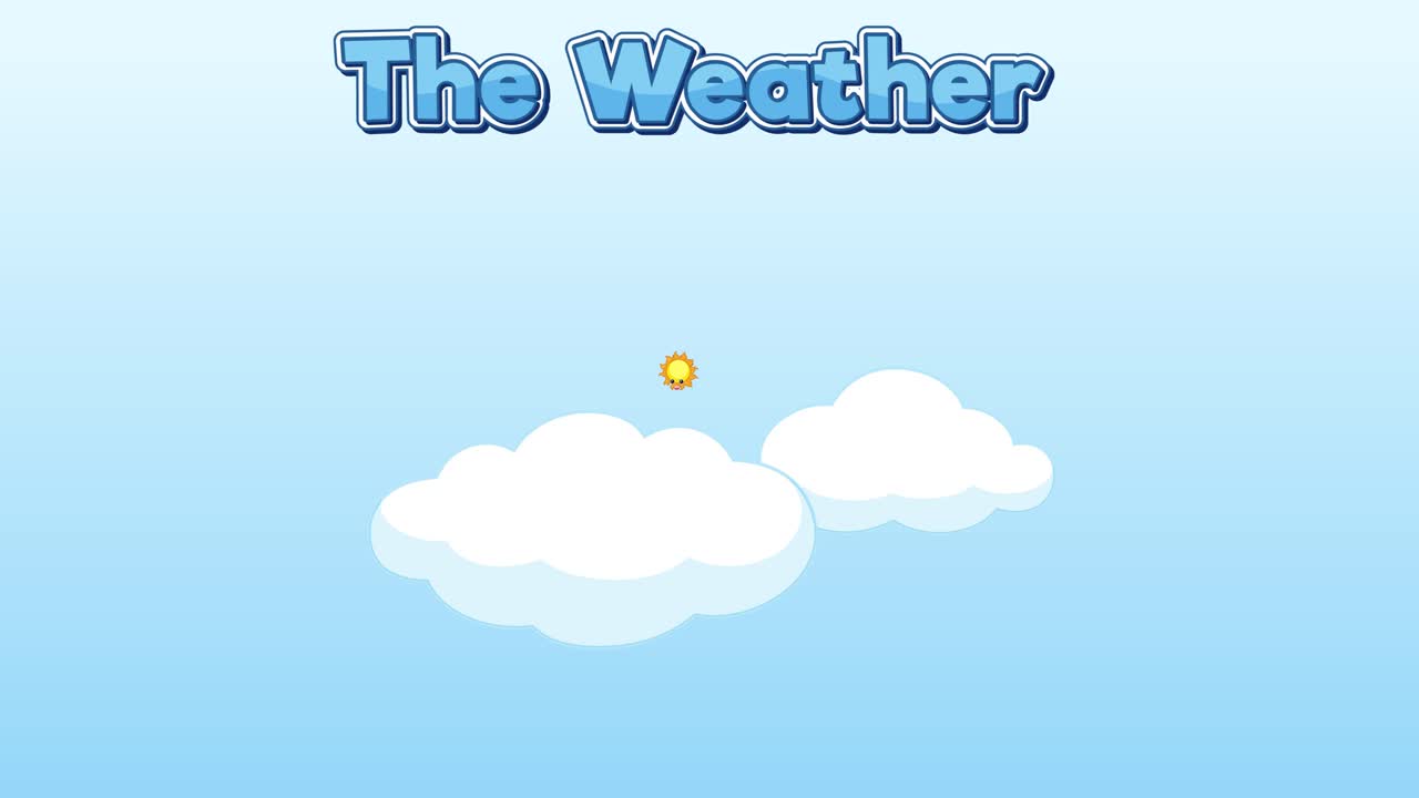 변화하는 기상 조건의 만화 묘사