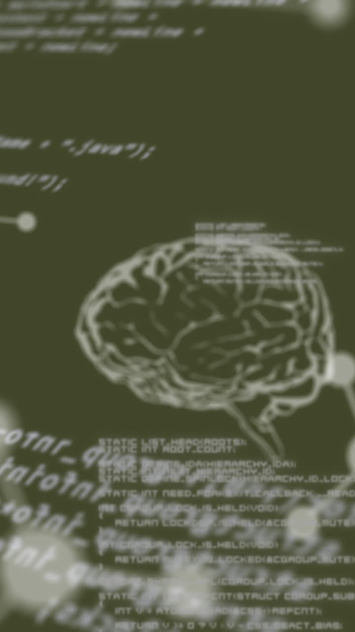 animación de iconos químicos y procesamiento de datos sobre un fondo verde