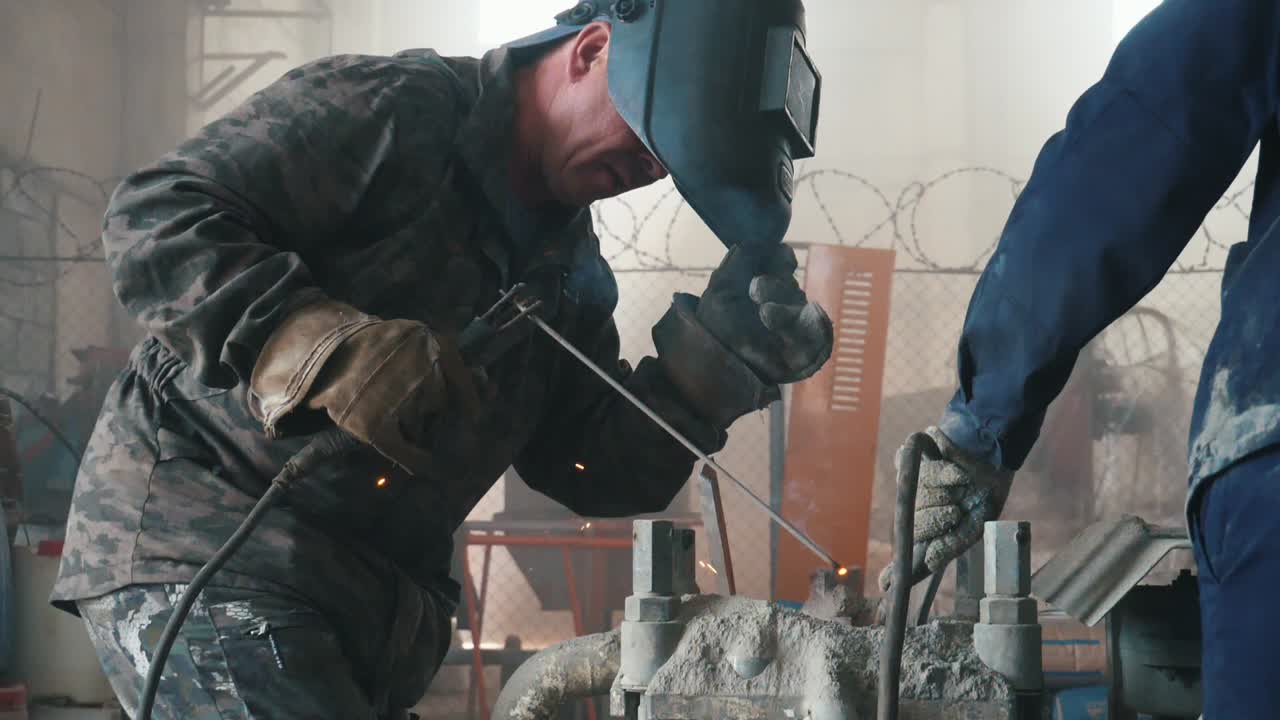 산업 용접 과정