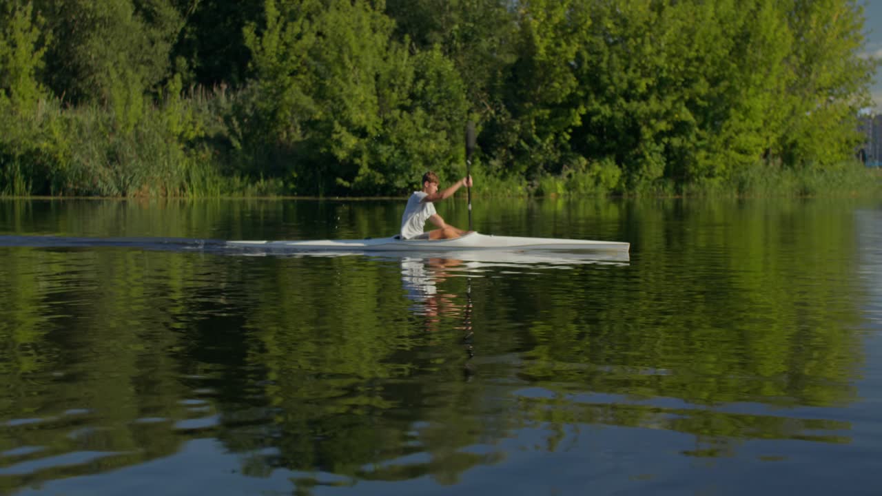 Kayaking on a Calm Lake