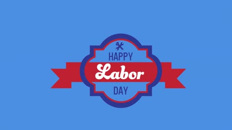 Animation-of-labor-day-text-moving-over-blue-background