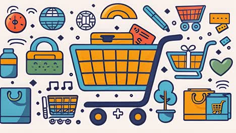 collection of e-commerce and online shopping icons
