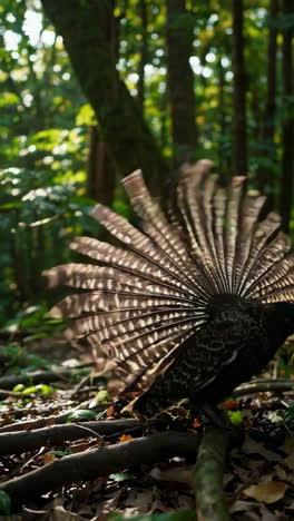 bird of paradise in forest