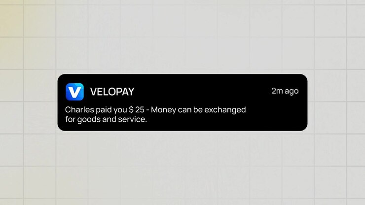 Digital Payment Notification Pop-up on Screen
