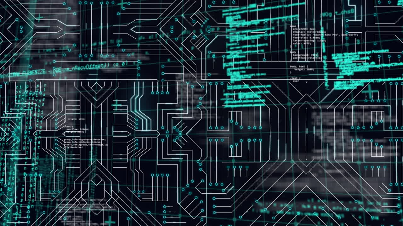 Animation of network of connections over data processing