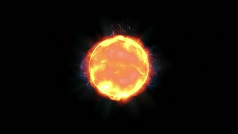 el brillante sol amarillo de nuestro sistema solar renderización 3d realista con llamaradas solares y hermosas partículas
