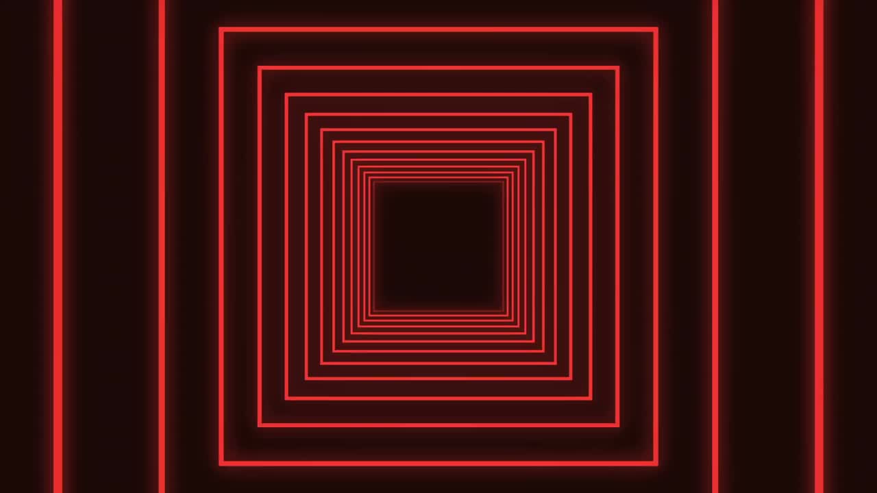 동심선의 디지털로 생성된 비디오