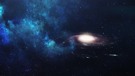 4k-Milchstraßengalaxie-Mit-Blauem-Nebel-Bewölkt-Hintergrund-Im-Universum