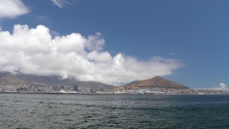 extreme long shot showing green point and victoria and alfred waterfront