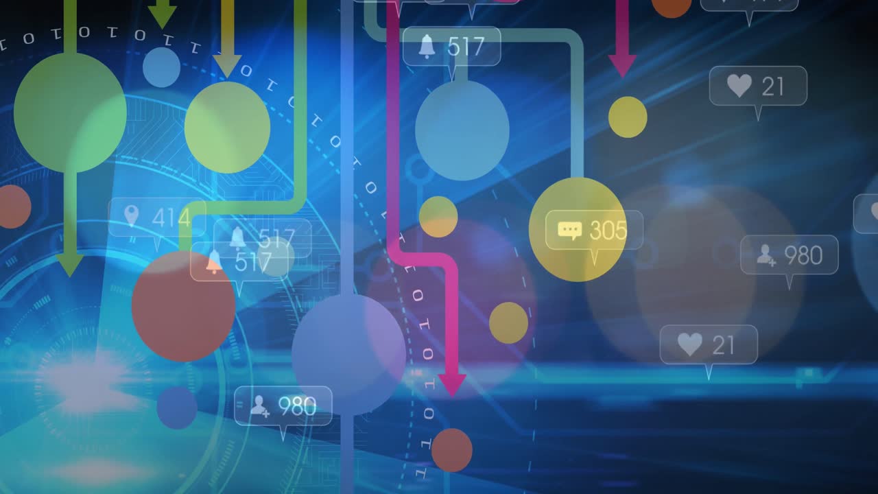 연결망과 음성 거품의 네트워크는 점점 더 많은 수로 빛의 반점에 부히고 있습니다.