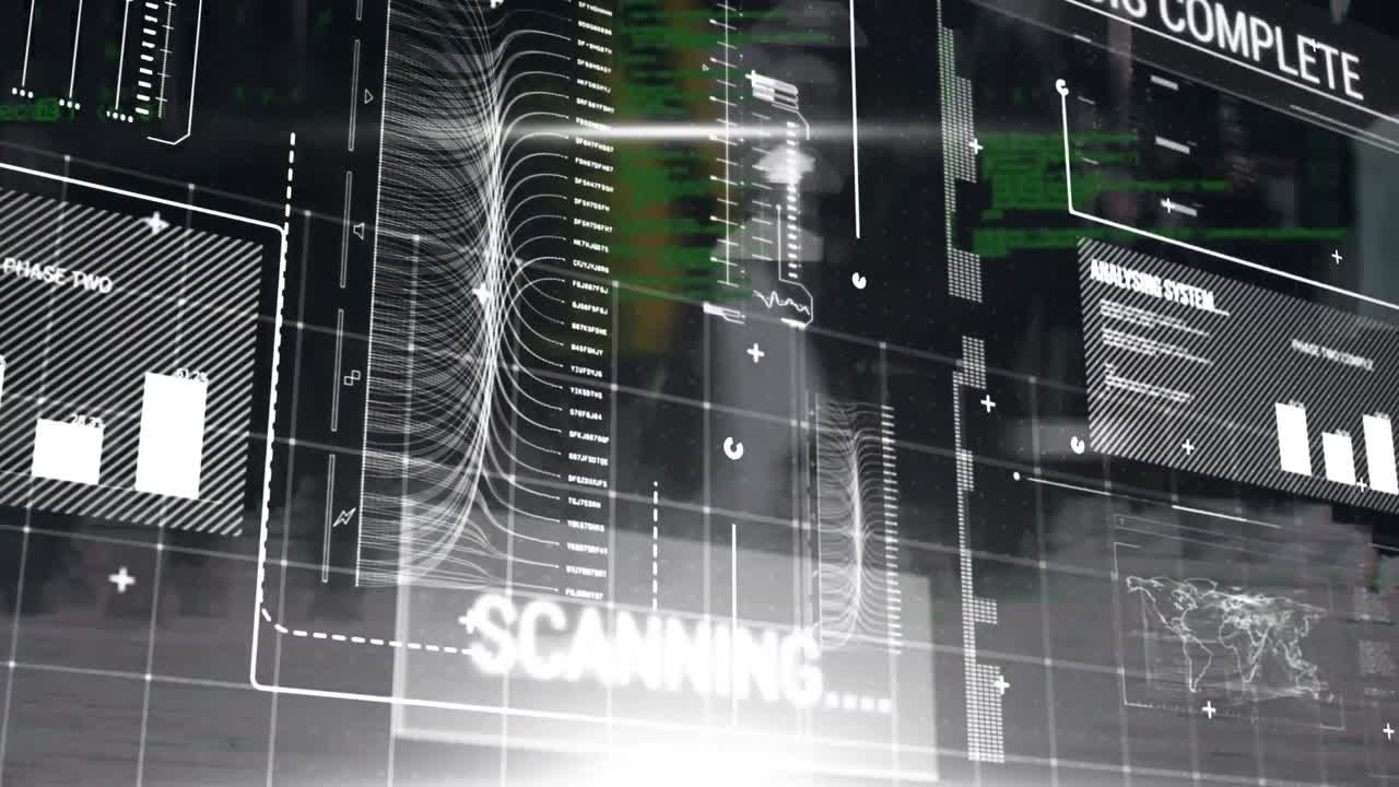 화면을 통해 데이터 처리의 애니메이션