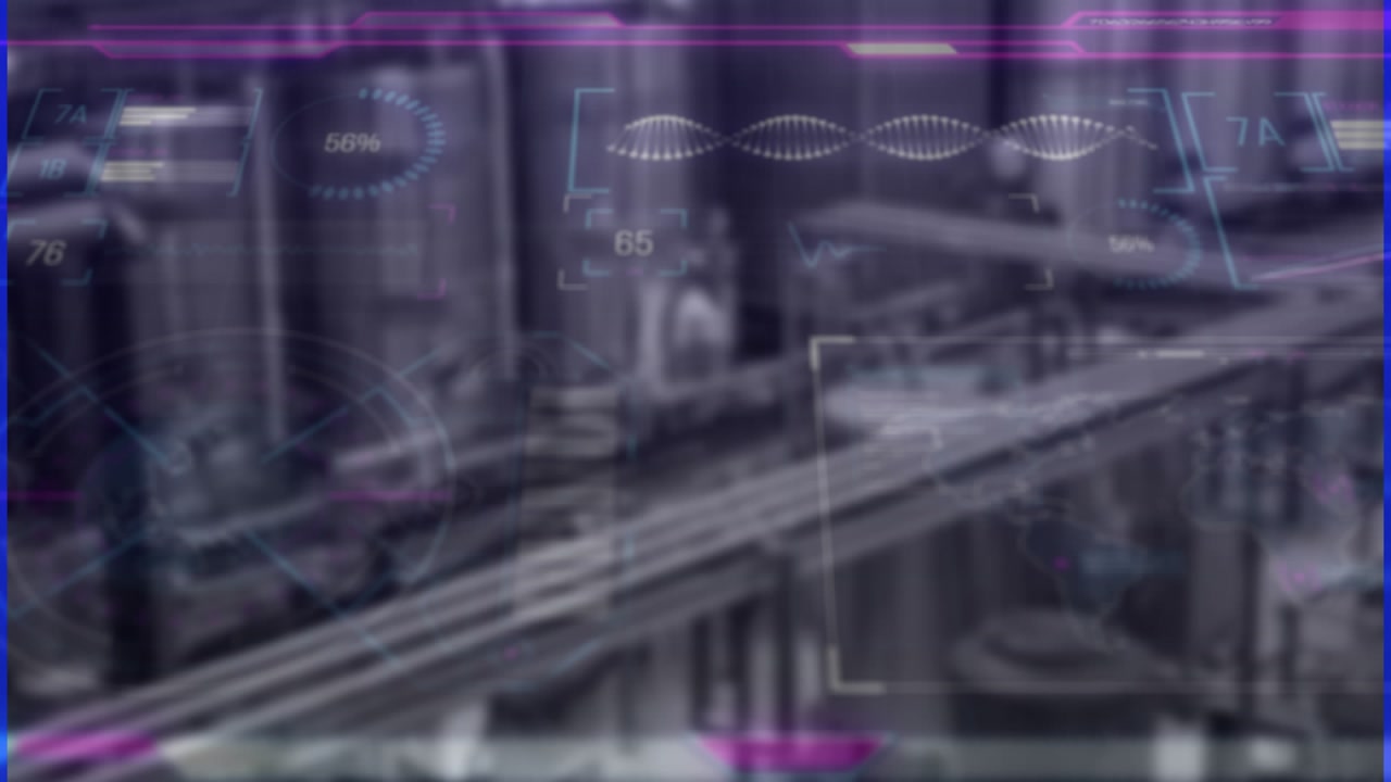 Animation of data processing over warehouse