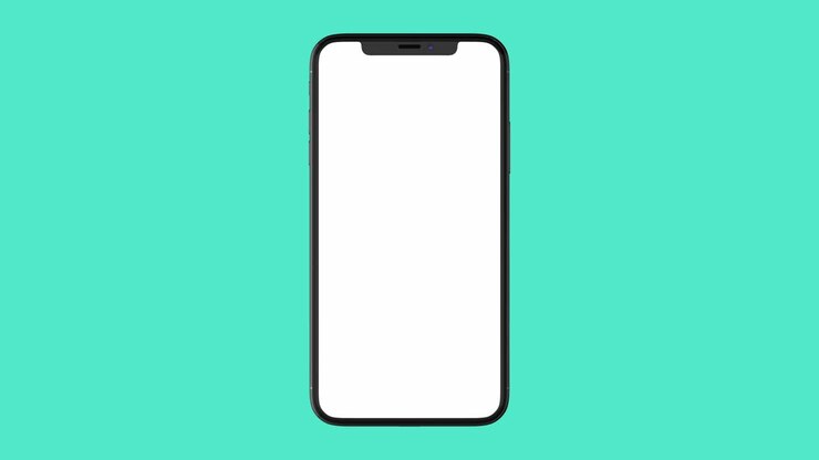 Isolated Smart Phone with Green Screen
