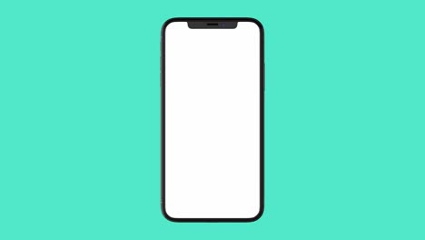 isolated smart phone with green screen