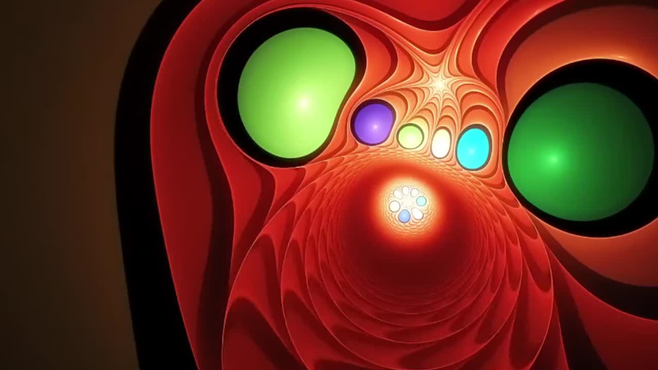 colorido animado cgi hipnótico gráficos de movimiento. resumen