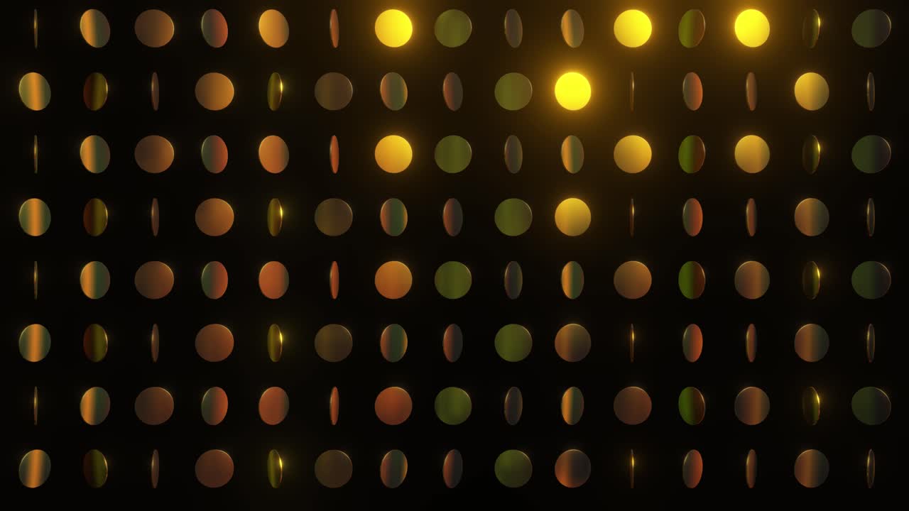 Abstract Circle Pattern with Glowing Lights