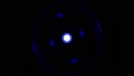 abstract glowing circle with blue light