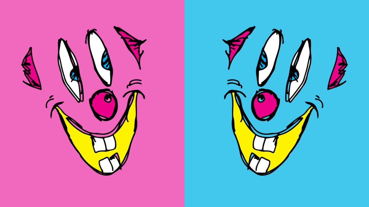 kids drawing pop art seamless background with theme of clown