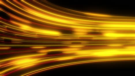 loopable abstract glowing golden speedline flowing animation