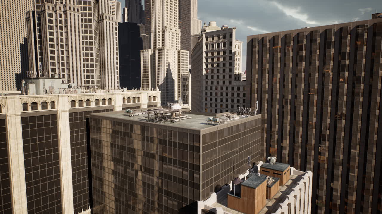 vista aérea de una ciudad moderna