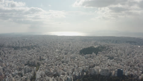 Drohnenaufnahme-Von-Athen-In-Griechenland