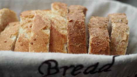 sliced bread in basket