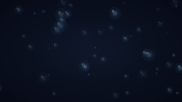 Abstract Floating Particles on Dark Background