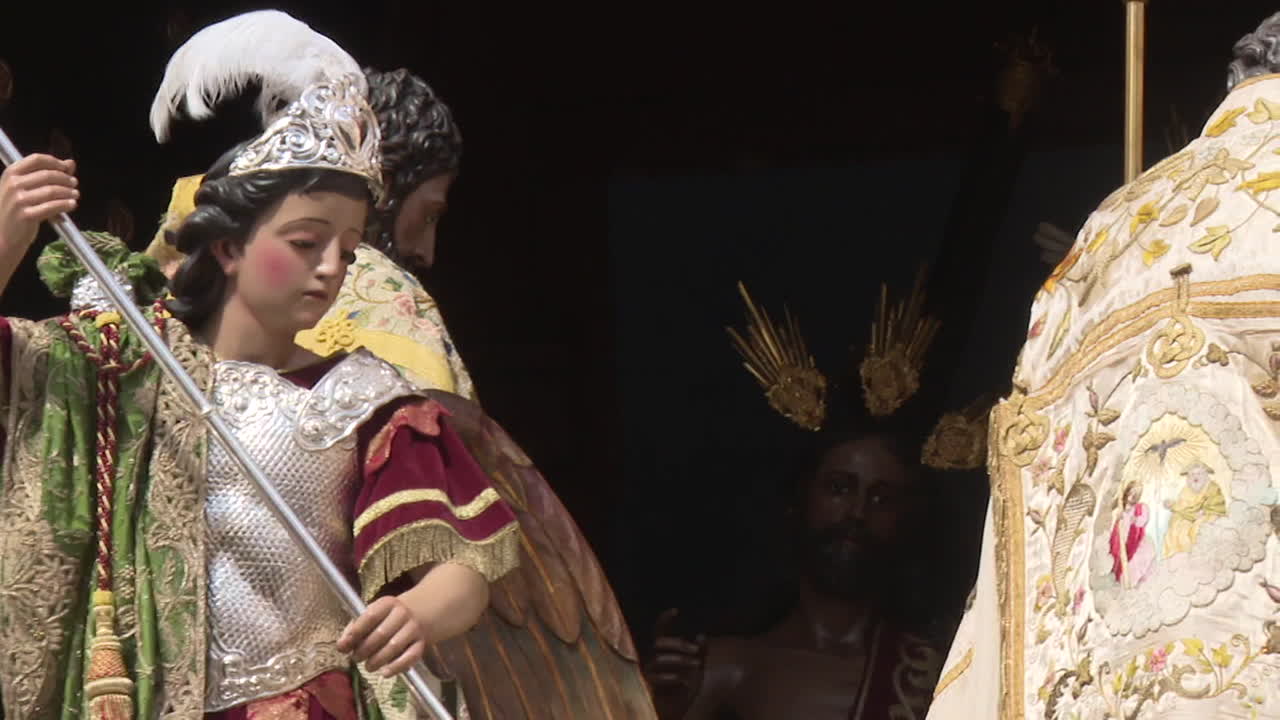 Religious Statues of Saints and Jesus Christ