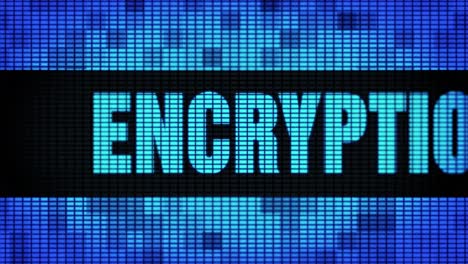 encryption displayed on led screen