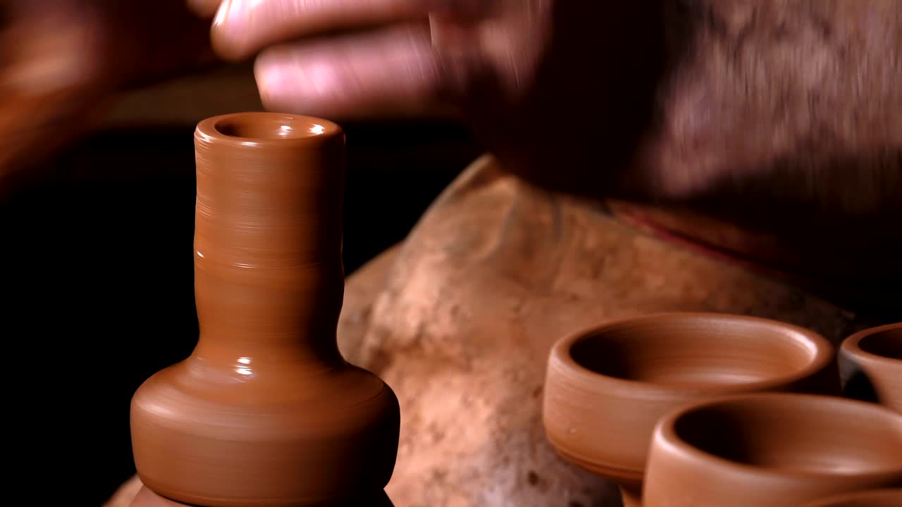 olla hecha de arcilla