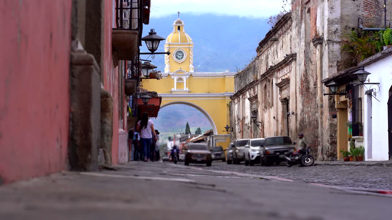 Strada coloniale latinoamericana. Strada di Antigua Guatemala